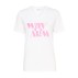 T-shirt "ElkeSZ" hvid m/ pink tekst - Saint Tropez