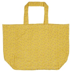 Taske quiltet gul m/ hvide blomster - Ib Laursen