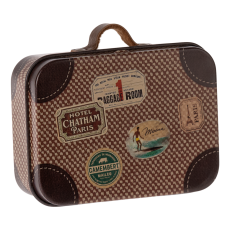 Metal kuffert brun rejsekuffert - Maileg MICRO