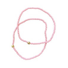Armbånd - Friihof + Siig - Perler lyserød