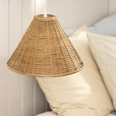 Hængelampe skrå bambusskærm - Ib Laursen Dia: 30 cm