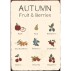 Metalskilt "Autumn Fruit & Berries" - Ib Laursen