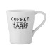 Krus "Wendy" hvid m/ tekst coffee magic - Bloomingville