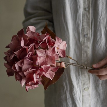 Stilk Hortensia rosa, kunstig - Bloomingville - H: 65 cm