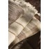 Plaid natur m/ brune striber - Ib Laursen 130x160