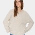 Striktrøje / Pullover "GelaSZ" beige - Saint Tropez