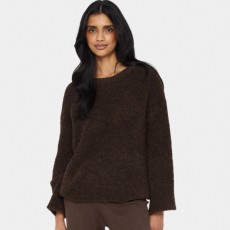 Striktrøje / Pullover "GelaSZ" brun - Saint Tropez