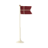 Flag på hvid flagstang - Maileg - 25 cm