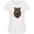 T-shirt "Owl tee" hvid m/ army grøn ugle - Costamani